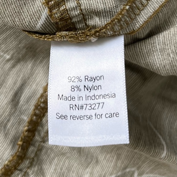 Nine West Tiered Maxi Skirt Mustard - Picture 5 of 6